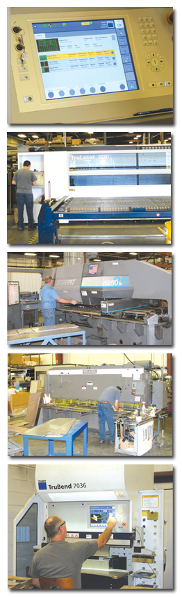 Precision Sheet Metal Fabrication capabilities at Kalron in Northern Ohio and Greater Cleveland